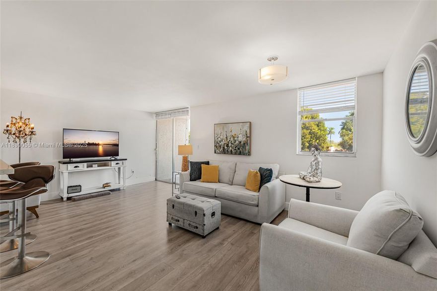 Fully furnished, completely renovated and spacious 1-bedroom condo with balcony and assigned parking. This light-filled unit features a beautifully updated kitchen and bathroom, in-unit washer/dryer, and a generous walk-in closet. Enjoy the vibrant lifestyle just steps from cafes, restaurants, Whole Foods, Trader Joe’s, Flamingo Park, Baywalk sunsets, and the Ocean. Ideal as a primary residence or investment property. The building is completing its 50-year recertification and has reserves in place. Move-in ready and perfectly located for beachside living!