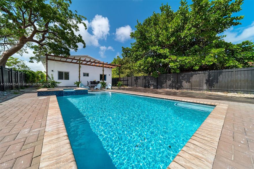 Step into luxury with this stunningly remodeled home! Boasting soaring 10-foot ceilings and an expansive open layout. The heart of the home is a brand-new gourmet kitchen with quartz countertops and stainless steel appliances, seamlessly flowing into bright living and dining areas. Outside, your private oasis awaits—with a beautifully heated pool & spa, generous fenced yard, and covered patio perfect for entertaining. Set on an over 5,800 sq ft lot in a rising neighborhood, this property offers both space and style. Don’t miss your chance—this is a rare gem you’ll have to see in person to believe!