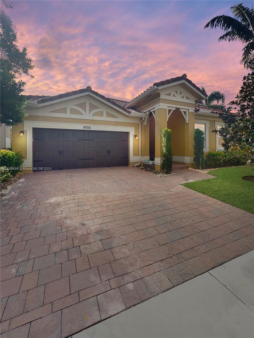 Welcome to luxury living at 9750 Blue Isle Bay, a spacious 4-bedroom, 3-bathroom home located in a sought-after Parkland community! This impressive home combines elegant style with functional space, featuring an open-concept floor plan, high ceilings, and natural light throughout. The gourmet kitchen boasts high-end stainless steel appliances, quartz countertops, and a large island ideal for entertaining. Retreat to the master suite with a spa-like bath and walk-in closet, or step outside to the private backyard oasis with a covered patio perfect for relaxation. Located in an A-rated school district and close to shopping, dining, and parks. Don’t miss this opportunity to experience Florida luxury living!
