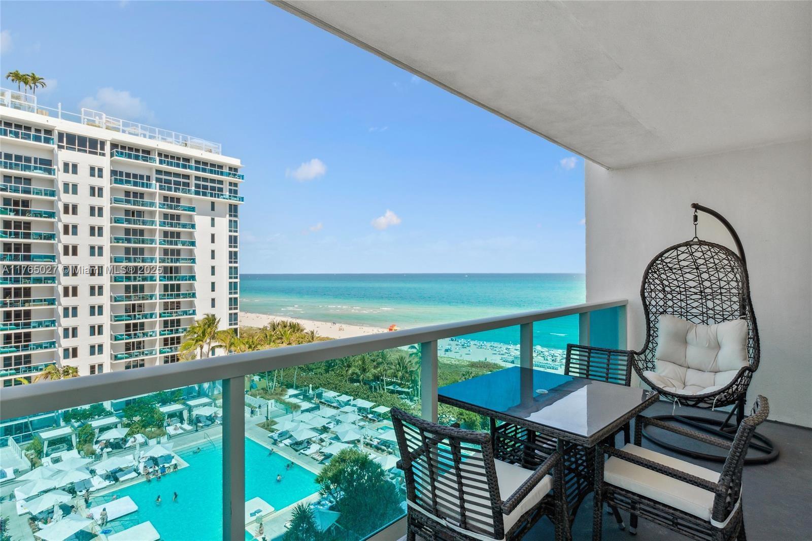 Spacious 1 bed, 1 bath condo with ocean views inside one of South Beach’s most coveted addresses. Fully furnished, Electricity, cable, WiFi, water and valet with 1 parking spot included. Laundry room on every floor.
Situated inside the same building as the luxurious 1 Hotel, Roney Palace residents enjoy the best of South Beach with access to 3 oceanfront swimming pools, a hot tub and beach service.
Onsite restaurants include Aviv, STK South Beach, Plnthouse organic café, Watr at the Rooftop and more!
Home to SoulCycle, Anatomy Gym, high-end spa, salon and retail fashion boutiques.
Valet parking, full-time security, laundry on every floor, onsite management office.