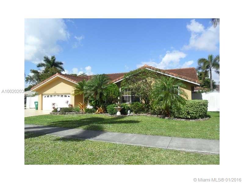 Beautiful single family home, tile floors throughout the house, wood cabinets and stainless steel appliances in kitchen, resort like patio with pool, gazebo and barbecue, 2 car garage, stamped concrete driveway with plenty of parking and room for boat inside the backyard. Pool and yard maintenance included. Too many upgrades to list. Tenant occupied, can only be shown on Saturdays 11:00 AM and Tuesdays, Thursdays 6:00 PM.