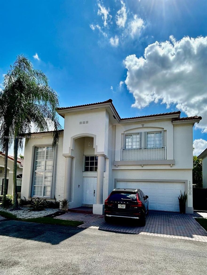 Welcome to your new home in Doral Isles! This spacious 5-bedroom, 3- bath home located at this highly sought-after community offers open living areas, high ceilings, and abundant natural light. Resort-style living with amenities including clubhouse, pools, fitness center, sports courts - and 24 -hr gated surveillance all surrounded by lush landscaping and serene lakes. Prime location near top shopping and major highways.