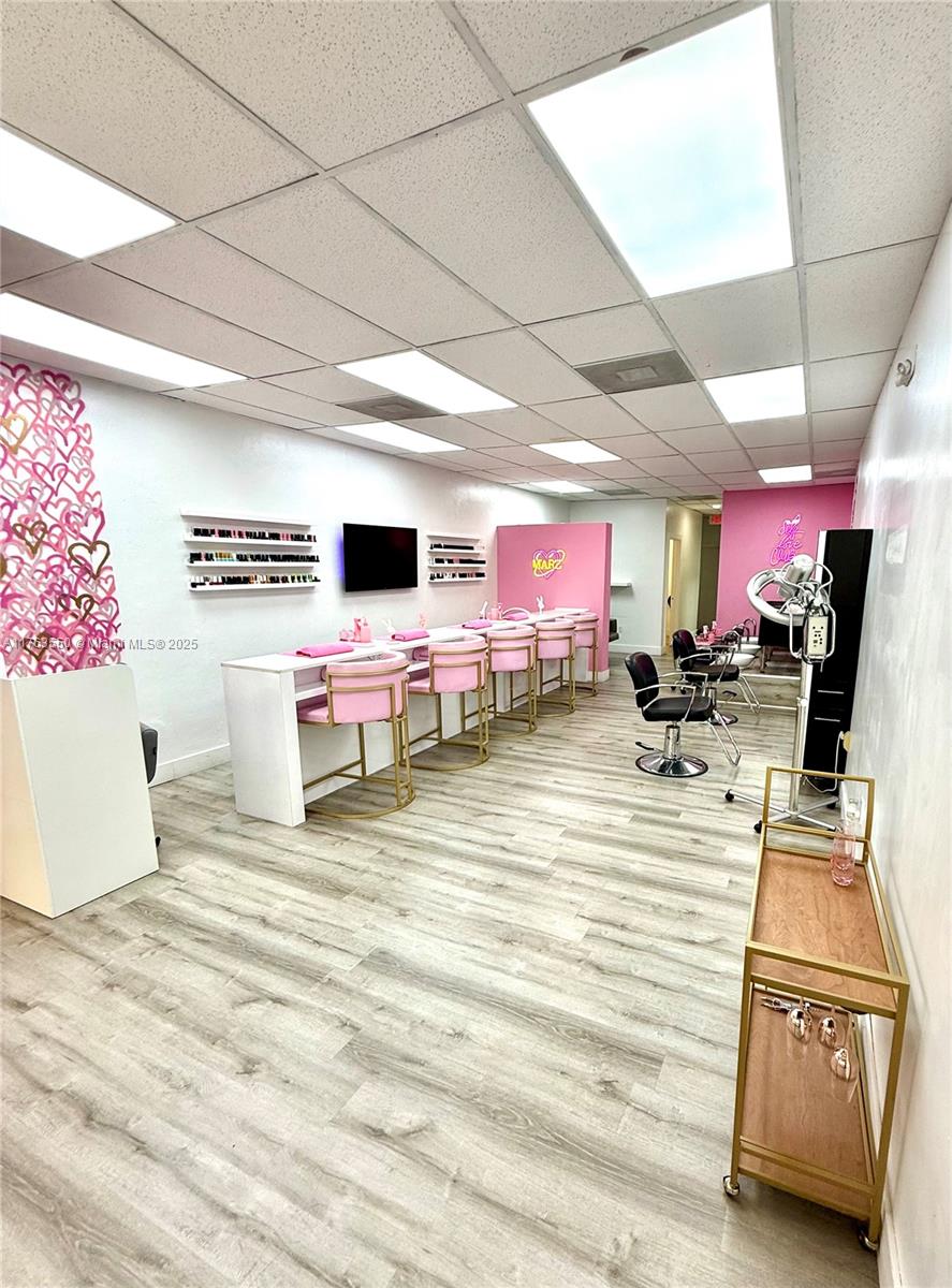 This established business features 5 nail stations, 3 pedicure stations, and 2 hair stations, with additional space to add more. It also includes a facial room and 2 storage areas. The affordable rent, parking for both employees and clients, and the high-traffic location make this a prime opportunity.