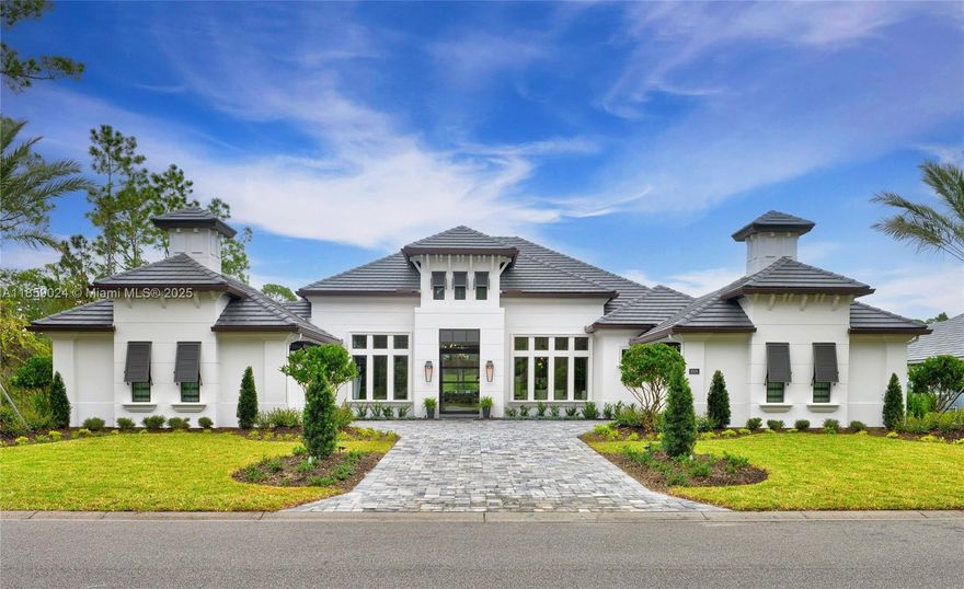 Stunning Builder's Showcase Model Home FOR SALE in Gated Golfing Community. Situated on a generous half-acre homesite along the golf course, this award-winning residence blends exquisite premium designer finishes with thoughtful architecture & premium amenities throughout. Spanning over 3,900 LSF, this single-story home offers the perfect balance of luxury, comfort, and functionality. With 4 bedrooms, 4.5 bathrooms, and a spacious 4-car garage, it's designed to meet the needs of discerning families. Expansive open-concept living that seamlessly connects the kitchen, living room, and casual dining nook—ideal for both relaxed living and entertaining. Buyers eligible for substantial discounts toward membership of choice initiation fee by joining within 30 days of closing.