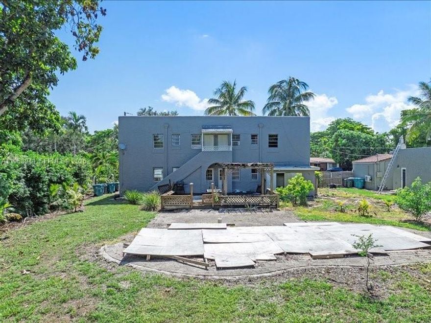 Investment Property/ build new construction - 12,400 lot for sale (existing building on property). Prime redevelopment opportunity in the highly sought-after Biscayne Park area — offered at land value and ideal for new construction or use existing plans to renovate existing structure. Situated on a quiet residential street surrounded by newer homes and active redevelopment, this property presents a rare chance for builders, developers, or end users to capitalize on one of Miami’s strongest emerging single-family markets. The existing structure is being sold for land value, making this a true tear-down/rebuild play with strong upside potential. Build a modern luxury residence in an area where new construction continues to command premium pricing and strong buyer demand. Exceptional location near Miami Country Day School, Miami Shores, Biscayne Blvd, and major transportation corridors, providing convenience while maintaining the charm of a tree-lined residential neighborhood. Demand from families and luxury buyers continues to drive redevelopment throughout the area, supporting long-term value growth and resale potential.
Ideal for developers seeking a clean, straightforward project or investors looking to secure land in a high-appreciation pocket before further price escalation. Opportunities to acquire buildable lots in Biscayne Park are becoming increasingly limited. Existing pool on property.
Existing home is not livable, plans on request