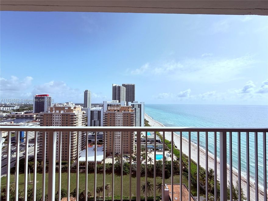 Amazing views ! 2 Bedrooms and 2 full Bath Condo in The Hemispheres North with impact windows.
The Hemispheres has 2 pools, 2 gyms, private beach access, beach chair service, 2 Restaurants, tennis courts, basketball court, sauna, shuffle board, Marina with available boat slips, marina lounge, 2 mini marts, a billiards/card room, putting green, intercostal access, fishing pier, snack bar, ballroom, bus service, bbq area, valet, 24 hour security. Maintenance includes all amenities, AC, cable, and internet.. Furniture for sale extra $5,000.