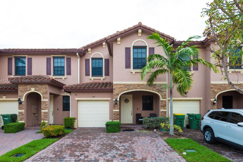 Charming 3-bedroom, 2.5-bathroom townhome in the city of Homestead. This spacious home features an open concept living area with a modern kitchen with stainless steel appliances, and a cozy dinning area. The master suite boasts an in-suite bathroom and walk-in closet. Two additional bedrooms offer flexibility for a home office of guest rooms. Enjoy outdoor living with a private patio, perfect for relaxing or entertaining. The townhome is located in a family-friendly community with amenities like a pool and playground, close to schools, shopping, and major highways.