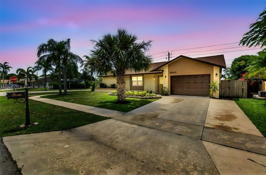 Completely renovated 3 bed / 2 bath home on a prime corner lot in a fantastic Boca neighborhood! Enjoy 1,710 sq ft of open, modern living space filled with natural light. Stunning kitchen with a large island and brand-new appliances. The spacious master bedroom features his & hers closets and an updated bathroom. Move-in ready!