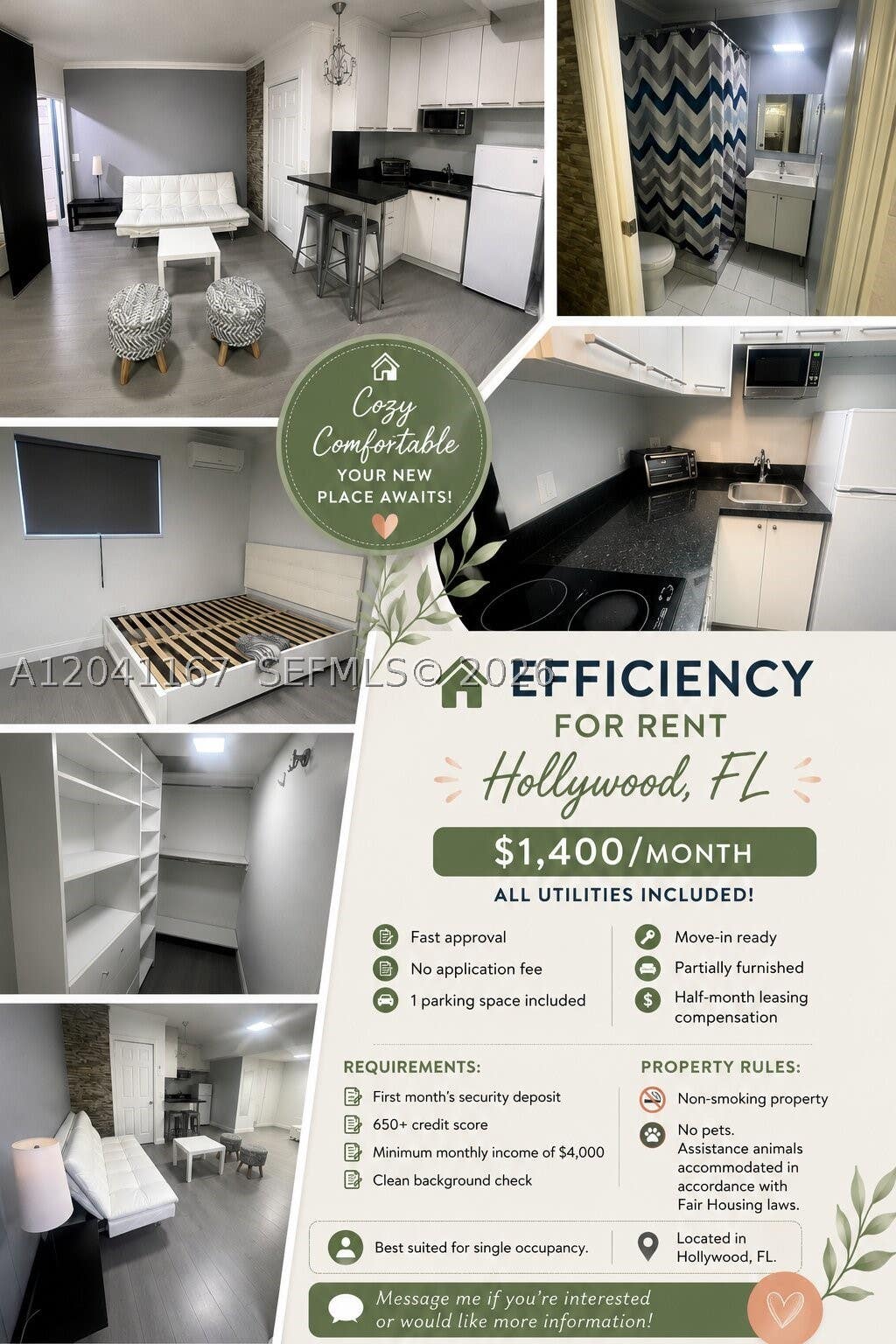 Photo of 4731 fillmore ST #1, Hollywood, FL 33021 (MLS # A12041167)