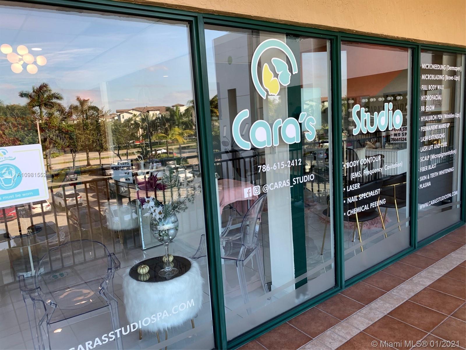 Upscale Salon & Spa business for sale. All furniture and equipment included in the purchase of the business. This Spa is centrally located in the heart of Doral in a Navarrro anchored shopping center with plenty of foot traffic in an affluent neighborhood. Turn key opportunity.