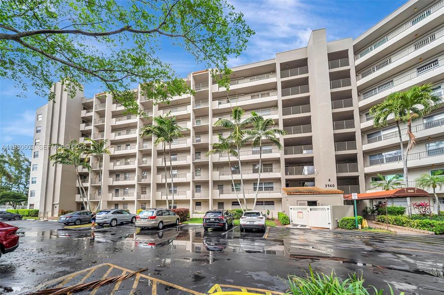 Light and bright 2-bedroom, 2-bath condo in a secure gated community. The spacious living area flows seamlessly onto a private screened balcony—ideal for morning coffee or evening relaxation. The updated kitchen is equipped with stainless steel appliances, and the unit features laminate flooring throughout plus a convenient in-unit washer and dryer. Primary bedroom is extra spacious and opens up to the screened in patio via sliding glass door. Enjoy resort-style living with amenities that include a heated pool, fitness center, tennis and pickleball courts, BBQ area, library, billiards room, and 24-hour security. Close to major roadways, shopping, dining, and houses of worship. Easy to show!