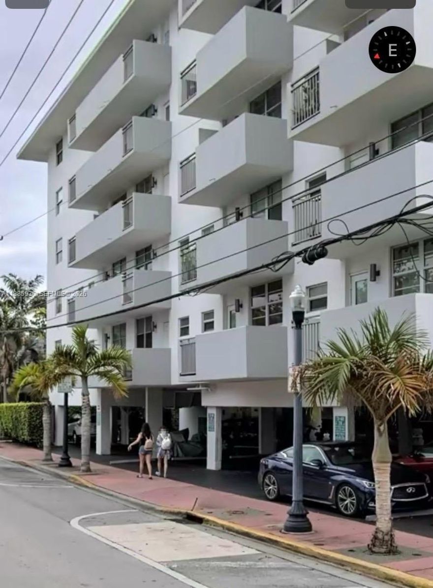 Spacious 1-bedroom, 1-bath condo at 360 Meridian Avenue, located in Miami Beach. Boutique building with secure entry and assigned parking.  Walk to the beach, South Pointe Park, and world-class dining. Perfect as a primary home, pied-à-terre, or income property in South of Fifth.