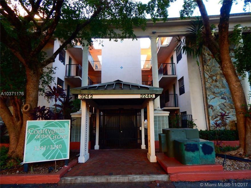 Immaculate Condo up for grab in the heart of Coconut Grove. The cozy updated condo has all the bells and whistles , appliances are less than a year old. Renovations were made within the last year, Overall in great condition and shows well. This unit is located in front of ONE of the pools on the first floor and has two doors for privacy in between rooms. There are lovely garden common areas, two pools, Laundry areas for each building, and is completely gated. Management is located on-site for problem solving on the fly, and unit will come with two parking passes that will be provided by property management. Call TEXT/CALL listing agent for showing instructions. Minutes away from Cocowalk shoppes and food outlets.