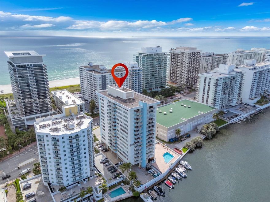 Stunning residence on prestigious Millionaire’s Row. This spacious 1 bed, 1 and 1/2 bath corner unit has impact windows, tile flooring, walk in closet, updated bathrooms,  and sweeping views of both the Atlantic Ocean and the iconic Miami Beach skyline. Perfectly designed for comfort and style, this is one of the nicest units in the building. Enjoy the convenience of a dedicated parking space. Walk to restaurants, bars, and grocery stores. Walking distance to the beach . Move-in ready and waiting for its new owner, this is Miami Beach living at its best.