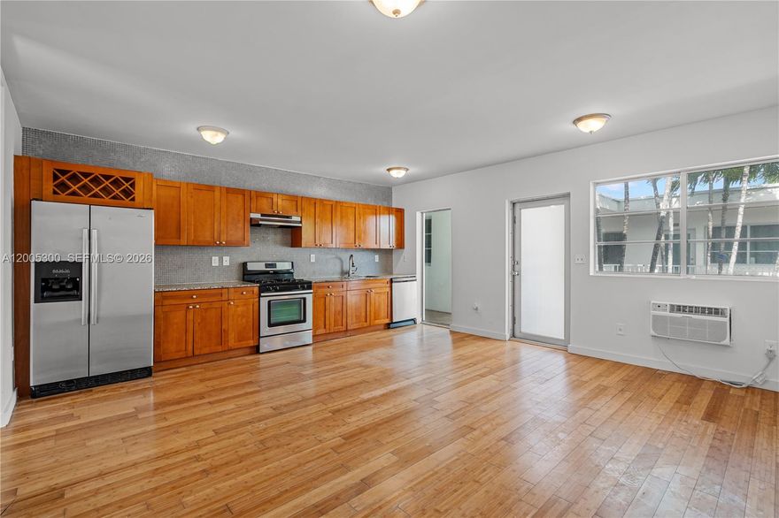 One bedroom apartment available in a quiet and new waterfront community in North Beach on the second floor. This unit features wood floors, full kitchen with a gas stove, Whirlpool SS appliances, and a stackable washer and dryer in the unit. Residents can rent a boat slip in the community marina at very convenient monthly rates. Waterways Apartments consists of two newly renovated waterfront buildings in the North Beach neighborhood of Miami Beach. The property offers to residents a large, waterfront pool with a sundeck and barbecue area, a 14 slip marina which may accommodate up to 30 feet in a lush, tropical setting. In addition, residents are only a short distance to the beach, shopping and fine restaurants. Unit ready for immediate move in.