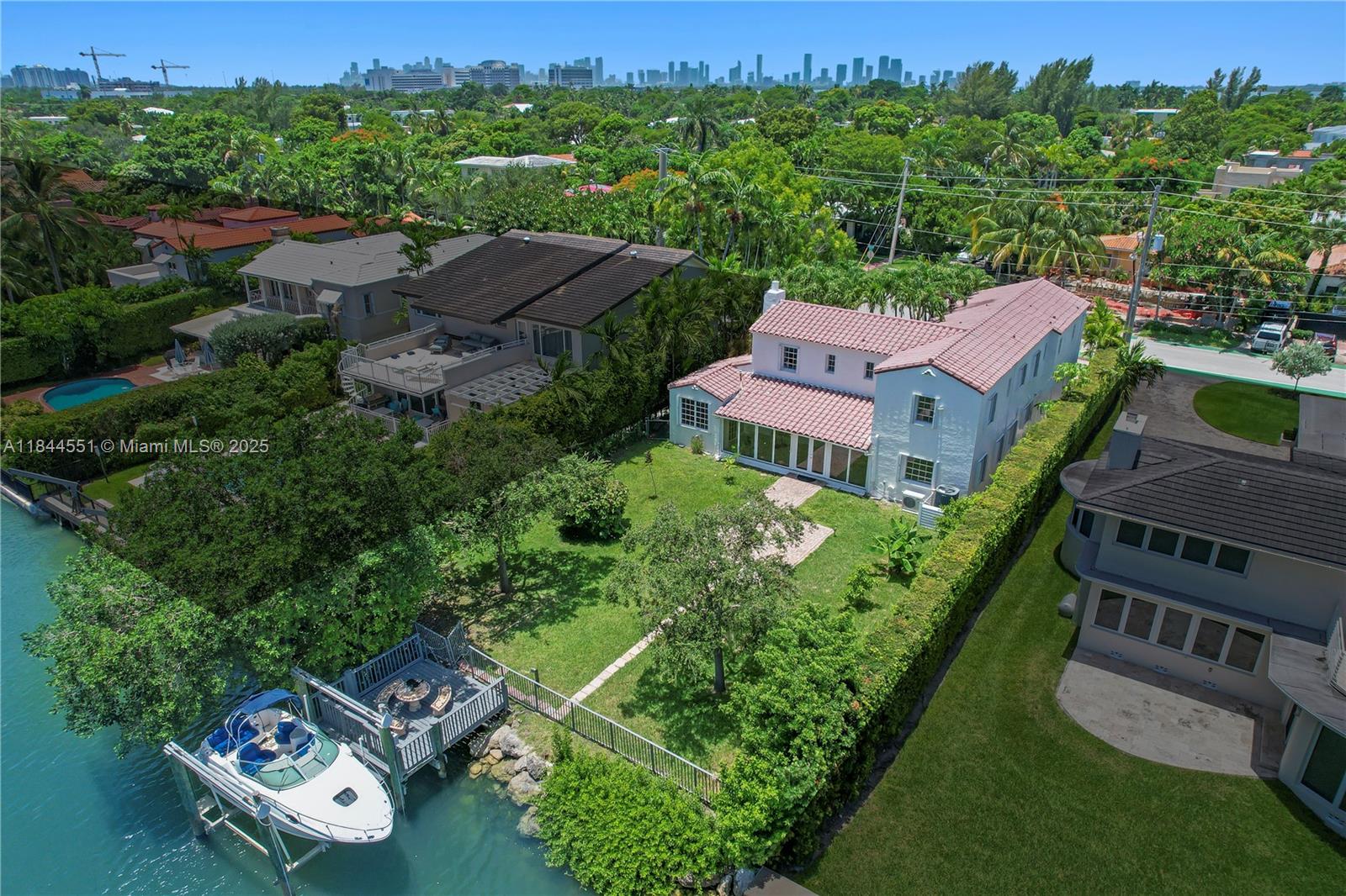 Welcome to this beautiful waterfront 5- Bedroom 4.5 Bath single family home, perfectly positioned on a
10,000 sq. ft. lot on one of the most desirable locations in Miami Beach. Enjoy open airy living spaces with generous natural light and waterfront view including private boat dock, perfect for boating enthusiasts!
Great school district, shopping, restaurants , beaches and house of worship. Close to Ritz Carlton Residence, minutes to Design District,Downtown Miami and Balharbour.
This property offers both serenity and accessibility, great opportunity to live in a truly unbeatable location.