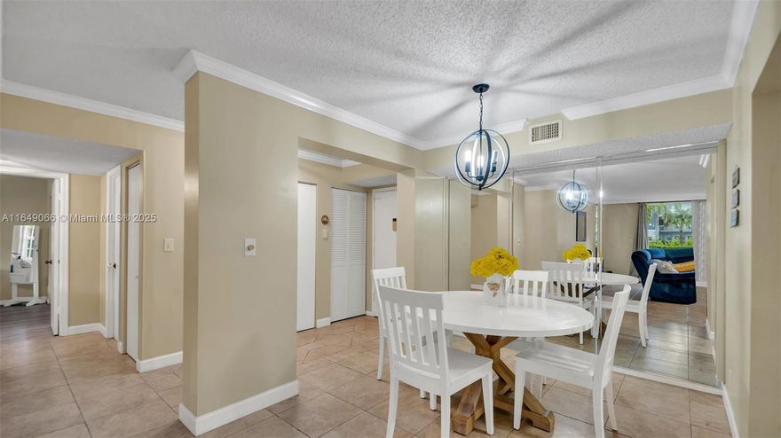 EXCELLENT LOCATION!! Spacious 2/2 First-Floor Condo in excellent condition, in desirable Hallandale Beach area walking distance from beach, Gulfstream Village, Aventura Mall and so much more!  Hurricane Impact windows on all windows and doors. Outdoor Patio, Heated pool, Gym with 2 sauna rooms and Clubhouse. August 2023, the COHB approved the 50 year certification as required. Maintenance Fee includes water/sewer.