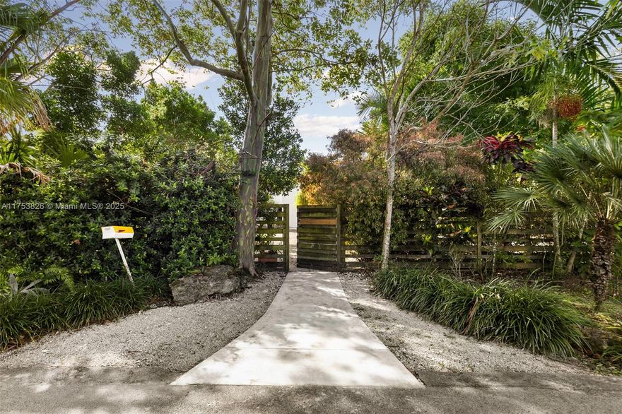 Experience the allure of mid-century modern design in this unique home, featuring dramatic high wood beam ceilings and abundant natural light from floor-to-ceiling windows. Updated in 2015, the residence boasts wide plank Italian oak floors throughout. The eat-in kitchen overlooks a serene pool and gardens, set on a sprawling 39,465 square foot lot filled with rare trees and plants. A separate dwelling offers a personal gym and yoga room, making this property a perfect blend of style, comfort, and wellness.

This property presents a unique opportunity for expansion or the creation of your dream home, allowing you to customize the space to perfectly suit your vision and lifestyle.