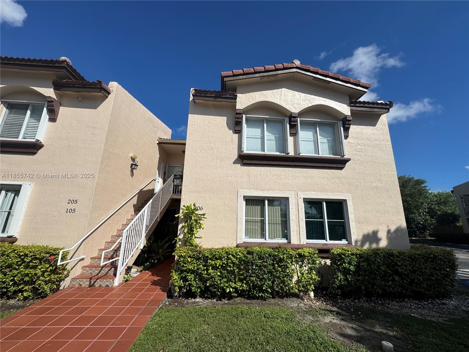 Beautifully remodeled 3/2 condo on second floor with 2 parking spaces assigned, washer and dryer in unit, split layout. Quiet gated community with community pool. Building only has only two stories so there is not neighbors on top. See Broker's remarks for detailed information.