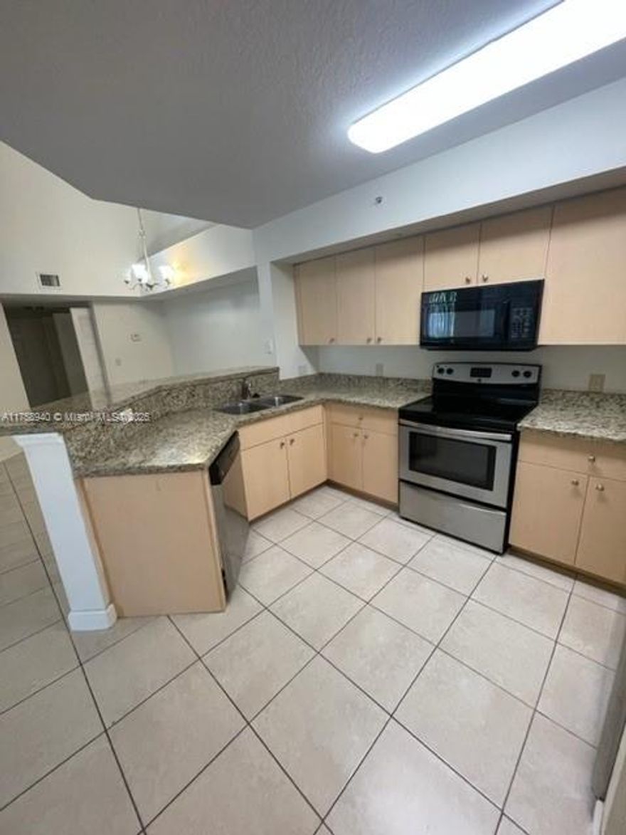 This third floor walk up condo has three bedrooms and two bathrooms. Tile throughout and carpet in all bedrooms. Full size washer and dryer. Open and covered balcony with sliding doors from family room. Community includes fitness center, play area, pool/hot tub, racquet ball, basketball and tennis courts. Near major roads, shopping, highways, restaurants, beaches, parks. airport and more.