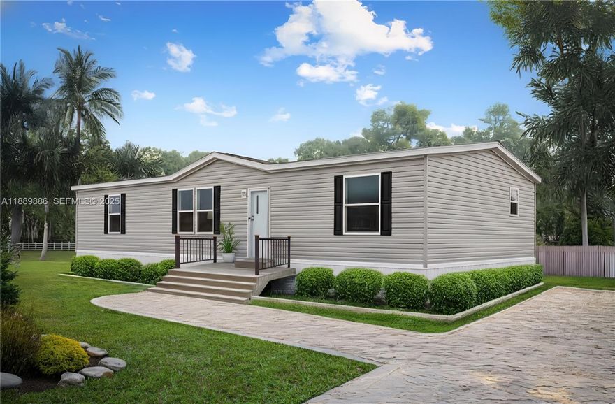 Be the first to live in this brand new beautiful double wide manufactured home awaits you in peaceful Montura Ranches. Find your perfect nature getaway in this gorgeous brand new 3 Bed/2 Bath, 1.25 acre, built in 2025. This gorgeous home is fully furnished with state of the art appliances and beautiful finishes! On Well & Septic with water filtration systems. Perfect place where outdoor enthusiasts can enjoy fishing and boating on Lake Okeechobee and other outdoor sports activities in the area. Close to US 27! A must see home!