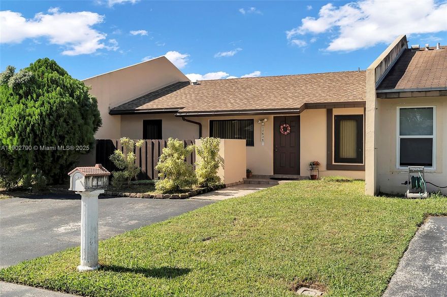 Welcome to this charming 2-bedroom, 2-bath home with a den perfect for a home office, located in the sought-after community of Devonaire! Featuring a new roof (2023), impact windows, and an updated kitchen, this home offers peace of mind and modern comfort. With just a few personal touches, you can truly make it your own. Enjoy a low association fee, plenty of parking, and lots of guest spaces.