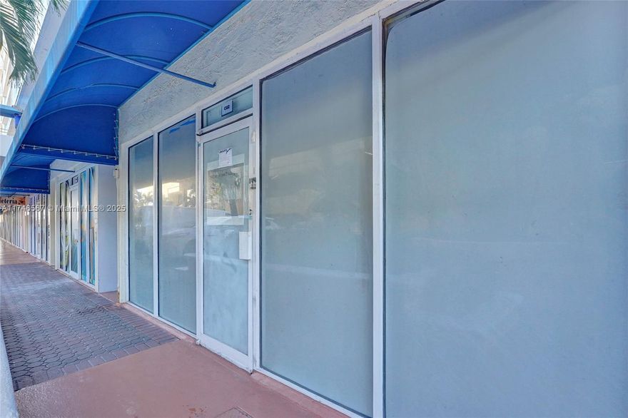 Great investment opportunity to own a 428sqft commercial space with beautiful views of the Bay at Grandview Palace Condo in North Bay Village. Just below a High rise building with 625 apartments and other apartment buildings around, lots of exposure to foot traffic. Located few minutes from Miami Beach, near Collins Ave and 71th Street. With easy access to transportation and a dynamic surrounding community, this multifaceted space is ideal for serving a diverse clientele. Unit with central A/C and private bath. Association includes water, security, cleaning and maintenance of social areas.