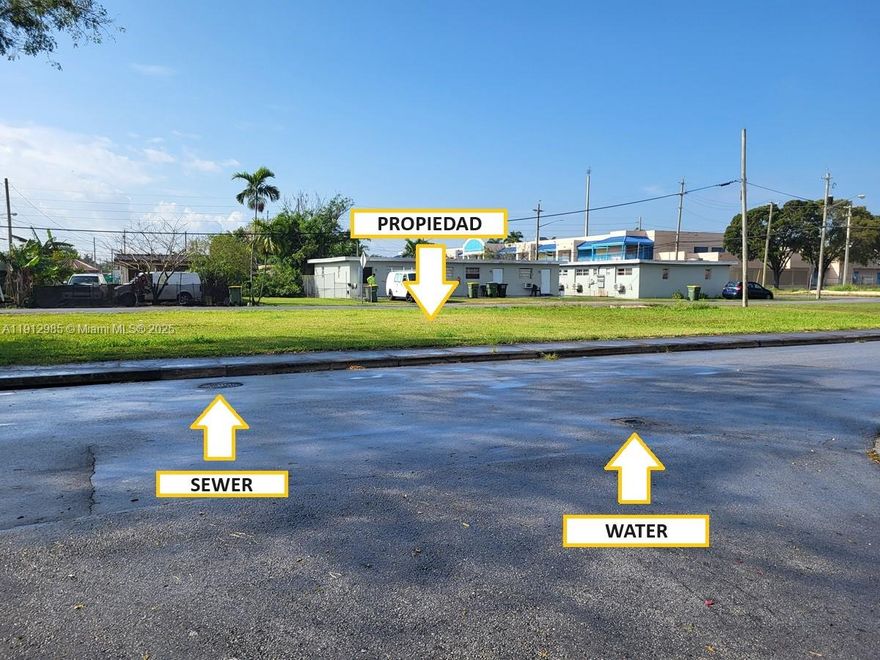 Unlock development opportunities in Homestead today. Presenting a combined 8,000 sq. ft. DOUBLE LOT CORNER w/direct frontage on both SW 6 Street and SW 6 Court. Public WATER & SEWER AVAILABLE.  FLAT & Grassy lot (less work and less cost) to the builder/ developer for a multi-unit project, such as a duplex, triplex, or modern townhomes (all plans and density to be verified by buyer with the City of Homestead). THIS Opportunity Zone & Transit-Oriented Development (TOD) land encourages High- density. The surrounding: a mix of single-family homes, rentals, and a local elementary school, shows a strong, established demand for housing.