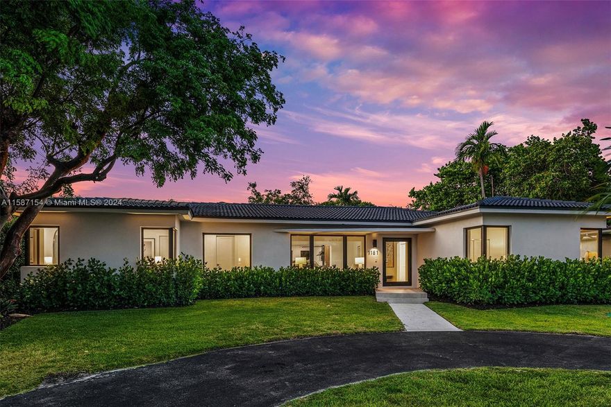 Presenting this exceptional East Miami Shores listing! Boasting 3,262 sq. ft. of living area, this meticulously renovated home features hurricane-rated doors and ceramic floors, ensuring durability and elegance. The chef-style kitchen with European appliances, four spacious bedrooms, four bathrooms, an office, and an atrium offer luxurious living spaces. Every detail has been meticulously attended to, showcasing unparalleled craftsmanship. This residence must be seen in person to truly appreciate its splendor. With seamless indoor-outdoor integration, enjoy gatherings around the expansive new saltwater pool, embracing the quintessential Florida lifestyle. Don't miss the chance to make this stunning property your new home!