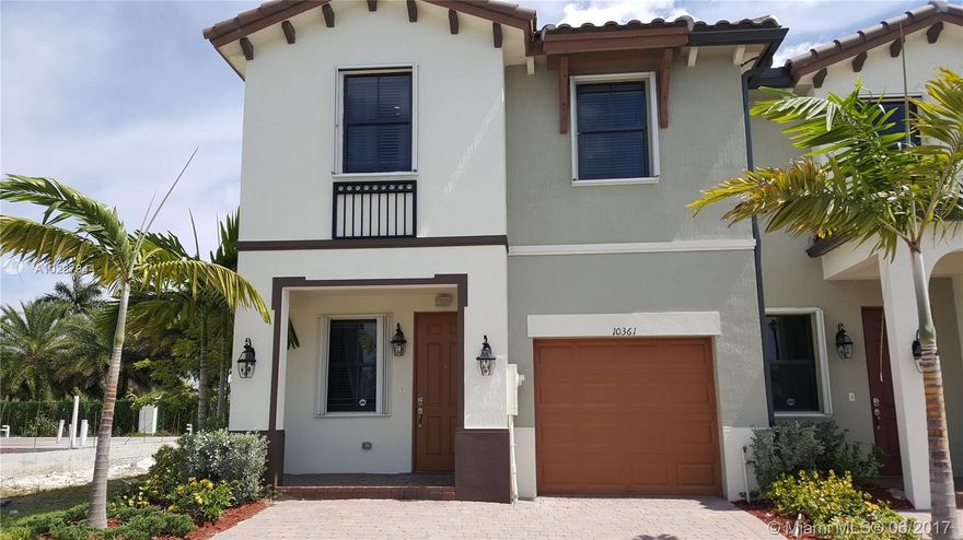 NEW CONSTRUCTION! You can be the first family to occupy this beautiful and modern home. Features include, stainless steel appliances, ice maker refrigerator, dishwasher, disposal, large pantry, 1 car garage, washer and dryer. Tank less water heaters and Hurricanes Shutters. Clubhouse includes a pool with a child pay area, and fitness room, this is the community closest to the clubhouse opening soon.