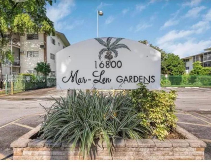 BEAUTIFUL 1 BEDROOM 1 BATHROOM 55+ COMMUNITY COOP APARTMENT WITH APROX 39 YRS LAND LEASE. MAR-LEN GARDEN IS A HOPA VERIFIED COMMUNITY,GATED COMMUNITY, CLUBHOUSE, 2 POOLS, GYM, LIBRARY, POOL TABLES, PICKLEBALL, WITH LOTS OF ACTIVITIES, NEAR ALL TRANSPORTATIONS, I 95, AVENTURA MALL, OLETA PARK, SUNNY ISLES, RESTAURANTS, STORES, 163 ST MALL WALMART, ETC. MONTHLY FEES $ 750 INCLUDE TAXES & RESERVE, MAINTENANCE, LAND LEASE, BUYER MUST SIGN FIRPTA, NO RENTAL FIRST YEAR,AFTER THAT ONCE AYEAR FOR A MAXIMUM OF 4 MONTH, NO PETS.