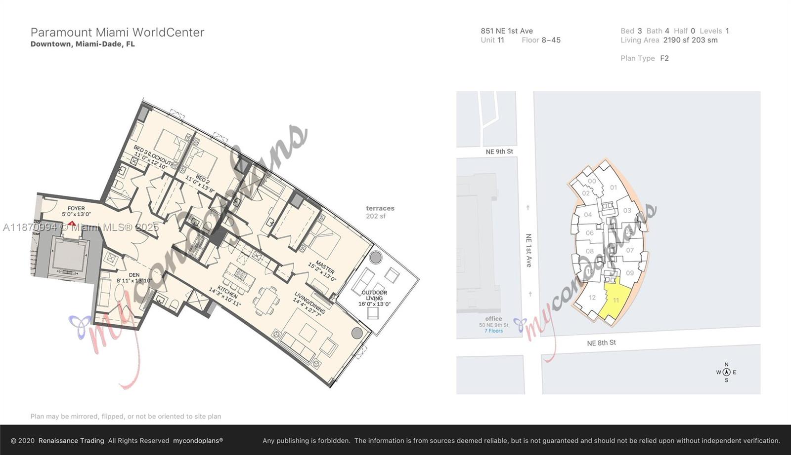 PARAMOUNT MIAMI WORLDCENT - Residential Lease