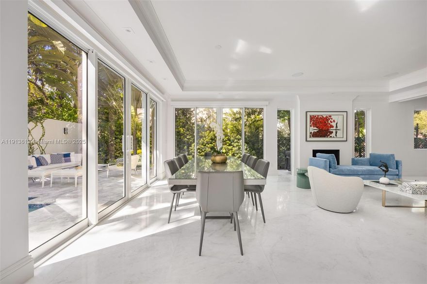 Located in the gated Villas of Vizcaya enclave, this elegant 5-bedroom, 5-bath residence offers nearly 3,700 sqft of refined indoor-outdoor living. The home features marble floors, a gourmet kitchen, formal living and dining rooms, and a peaceful family room with garden views. Step into your own oasis with a private pool, beautiful landscaping, and an outdoor lounge. Designer furnishings and high-end finishes throughout the home. Just minutes from Coconut Grove, Brickell, and Miami’s best waterfront parks and schools. Offered fully furnished for 6 months, please call the listing agent for other terms and prices.