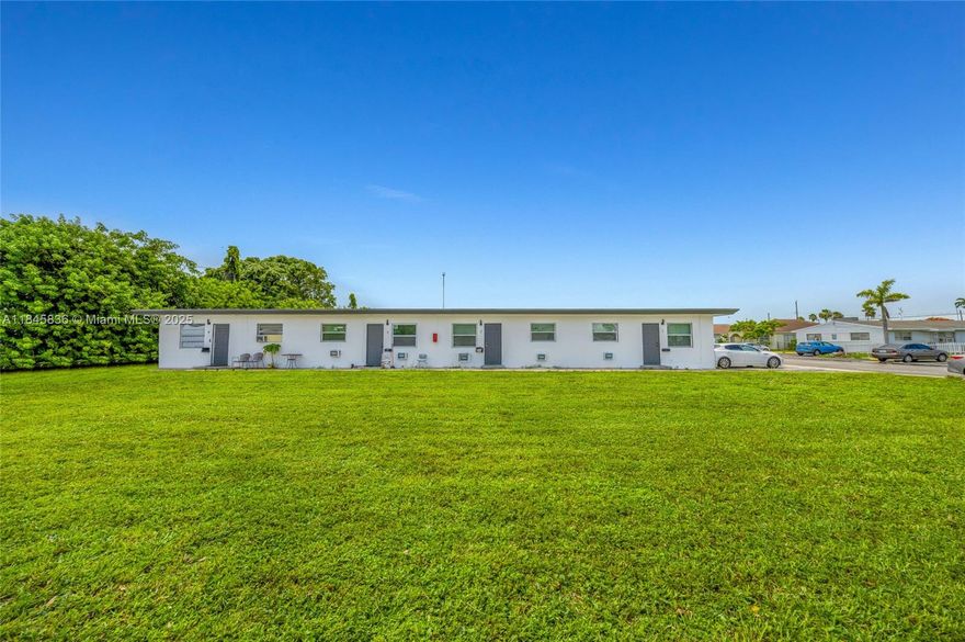 Rare opportunity to acquire a 4-unit multifamily property in a prime Hallandale location, just three blocks from the I-95 Pembroke Road exit and minutes from both Fort Lauderdale and Miami. The building consists of two 2-bed/1-bath units and two 1-bed/1-bath units, currently generating $6,900 per month in rental income with significant room to raise rents to market levels. Zoned WEST RAC, the property is ideally positioned just two blocks south of Hollywood in a rapidly growing submarket, offering investors strong value-add potential through both improved cash flow and long-term redevelopment upside. This is an ideal opportunity for buyers seeking a well-located asset with existing income and future growth potential.