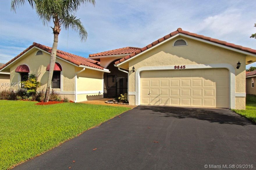 Incredible Home in the Heart of Coral Springs priced to sell fast! True pride of ownership and lots of upgrades will separate this one from the rest!  Designer kitchen featuring newer appliances, granite counters and solid wood cabinets! Custom Tiles Floors, Newer Roof, Newer AC, and pristine details. Excellent Floor Plan and flexible layout. Large screened in patio with room for a pool. Low HOA fees and community pool! This one will not last. Easy to Show.