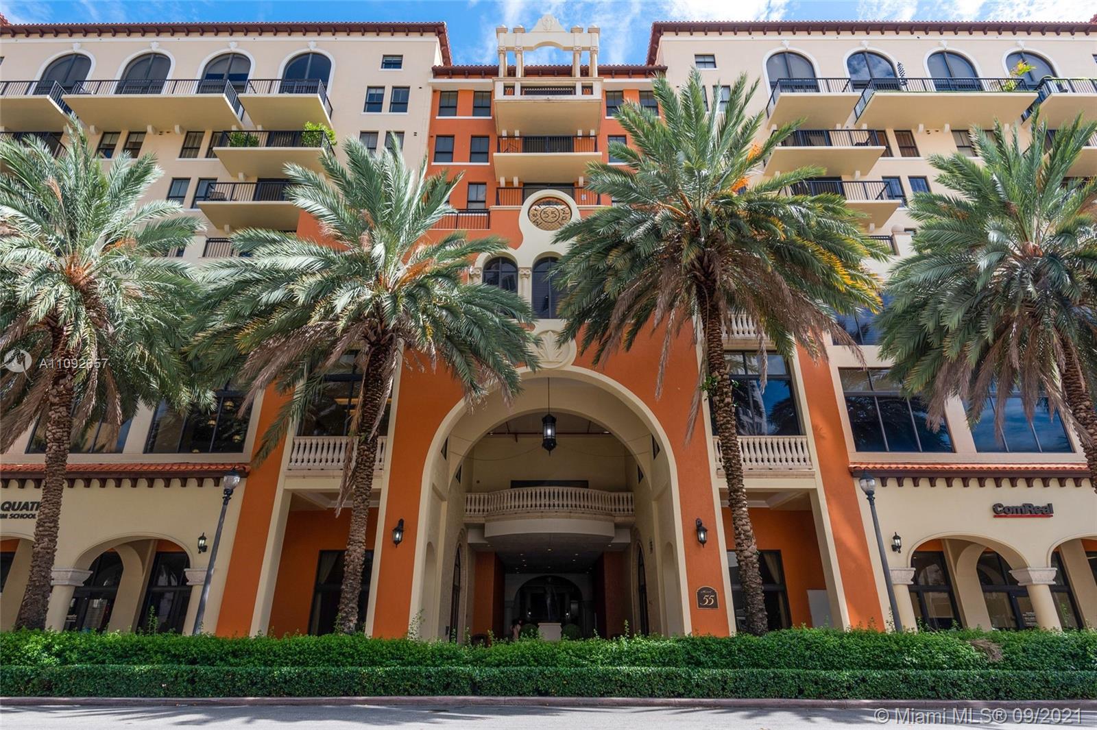 55 Merrick Coral Gables is a seven-story Mediterranean-style condo building right in the heart of
Coral Gables. Within a few blocks, you are in downtown Coral Gables on Miracle Mile or on any of the
adjacent streets for a number of shopping and dining choices, with a variety of cuisines to suit every
palate. A 15-minute drive takes you to the Miami International Airport, Coconut Grove, Brickell,
Downtown Miami, the Port of Miami, and easy access to Key Biscayne and South Beach. Sophisticated
and elegant, yet contemporary and tropical in its decor and furnishings, 55 Merrick is that perfect
location to enjoy the classical beauty of living in Coral Gables.