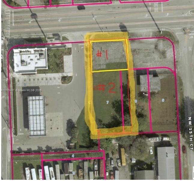 To be sold together with Folio #30-3102-002-0070, 10,935 sq ft lot $475,000. Together sq ft 16,135, both lots together $875,000. The lots are back to back to each other, Commercial vacant land mix-use 4 story max high. Taxes $1,309+$2,805 total of the two parcels $4,114.00. Lot frontage is on 95Th St.