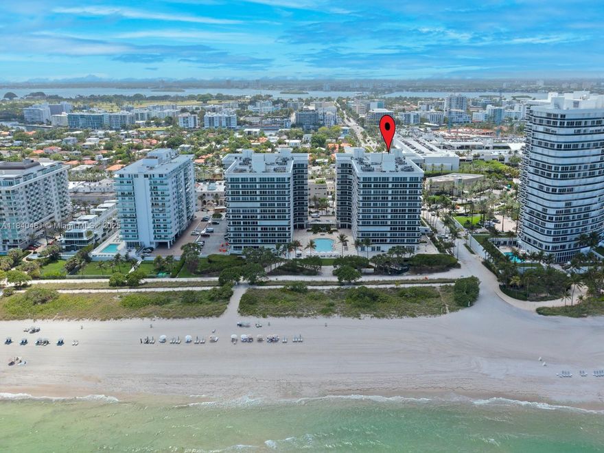 Live the ultimate beachfront lifestyle in this elegant 3BR/3BA on the 10th floor of Solimar building perfectly located on iconic Collins Ave. Enjoy stunning ocean views from spacious terraces, open living/dining filled with light, and a large primary suite with walk-in closet. The oversized second bedroom feels like a second master, with its own en-suite bath, perfect for guests or family. A spacious third bedroom, dual entrances, and semi-private elevator foyer add flexibility and privacy. Unbeatable location across from the Shul of Bal Harbour and Bal Harbour Shops, with cafés, dining, and boutiques just steps away. Full-service building with beach service, heated pool, spa, gym, Shabbat elevator, 24/7 valet. Includes 1 assigned + 1 rotating parking space.