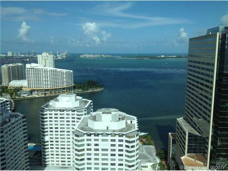 AMAZING UNIT WITH THE BEST VIEW IN THE BUILDING. EVERYTHING NEW, 1 BD 1 BA. GRANITE COUNTER TOPS, WOOD STYLE CABINETS, STAINLESS STEEL APPLIANCES. CABLE (120 CHANNELS) AND INTERNET INCLUDED IN RENTAL PRICE! UNIT IS TASTEFULLY FURNISHED BUT CAN ALSO BE RENTED UNFURNISHED. FULL AMENITIES INCLUDE POOL, SAUNA STEAM ROOM STATE OF THE ARTS FITNESS CENTER, SOCIAL, AND CINEMA ROOM. CLOSE TO MARY BRICKELL VILLAGE AND ALL THE RESTAURANTS.