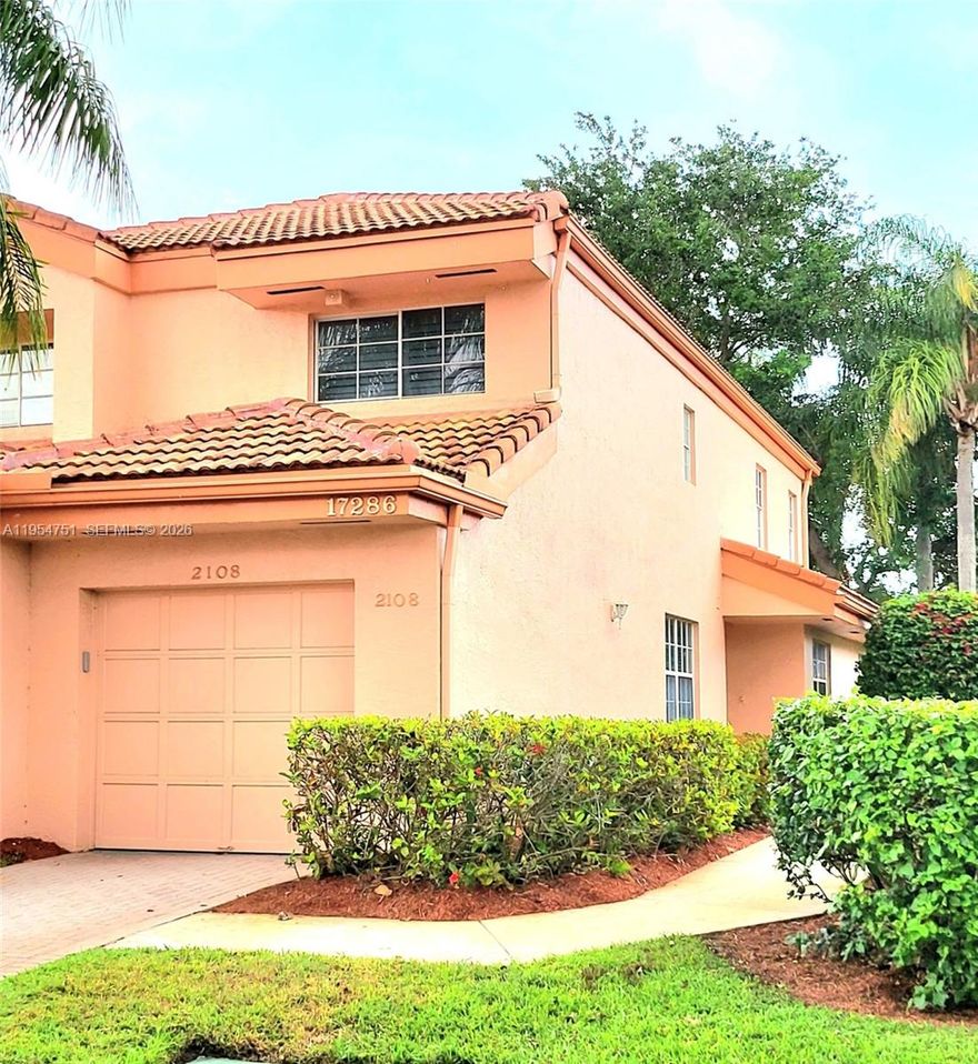Looking for the PERFECT HOME in the Boca Country Club? You just found it! Just listed, beautifully remodeled 2 Bed ,2 Bath + Den unit. Can easily be converted to a 3 bedroom. Spacious 1st floor, corner unit with an attached garage. Open floor plan with split bedrooms. Spacious master bedroom suite with large walk-in closet & Master Bathroom Spa. Lovely kitchen with breakfast nook and direct access to the screened in patio for a pleasant outdoor coffee with garden view in the mornings. Den overlooks a quaint private garden, in addition to the screened in porch. See it to believe it! Won't last! Call listing agent for showings!