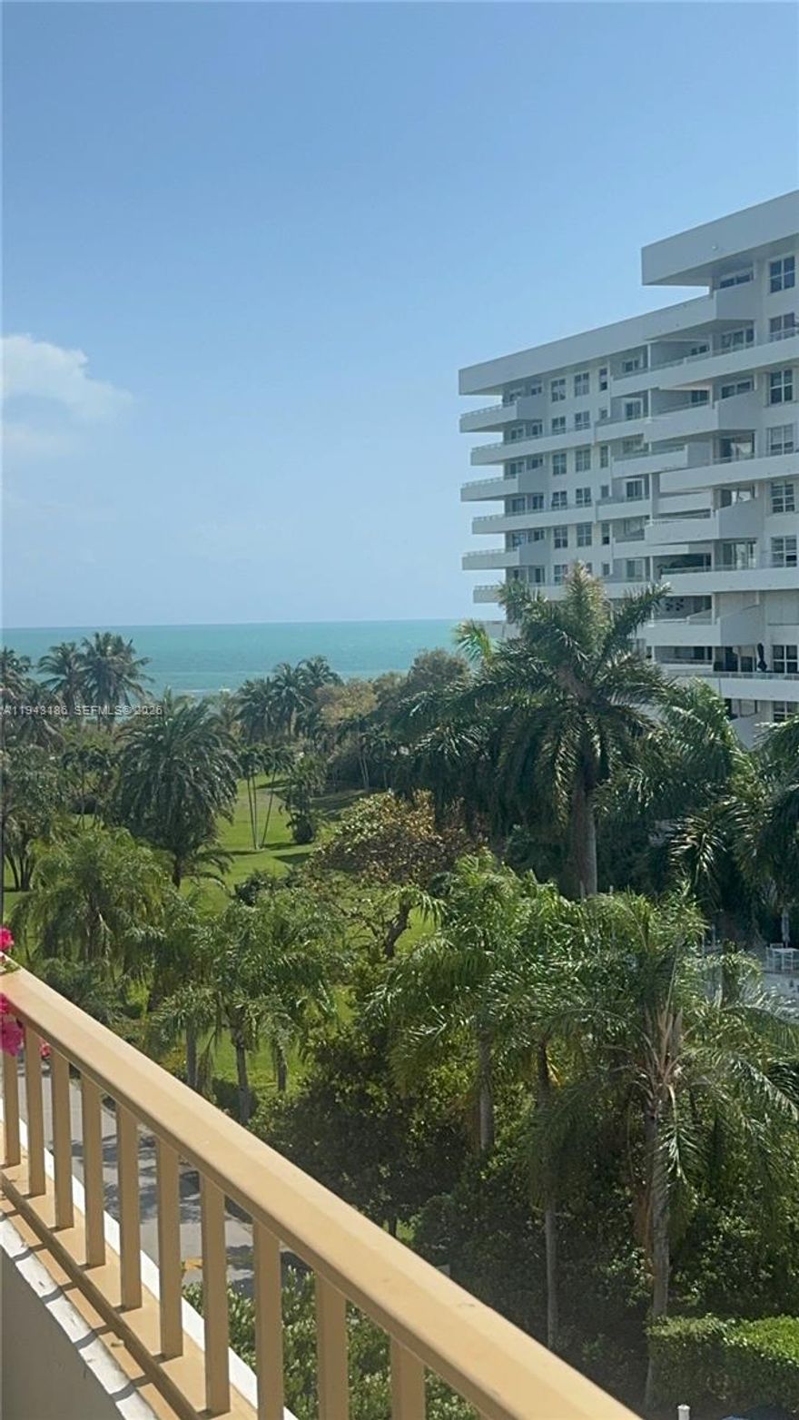 Bright and beautifully remodeled 2-bedroom, 2-bath residence featuring spacious walk-in closets, a sleek white kitchen, and elegant marble floors throughout. Enjoy stunning ocean views from the large open balcony, perfect for relaxing or entertaining. The building offers true resort-style living with amenities including tennis courts, swimming pool, fully equipped gym, direct beach access with umbrella service. 
A MUST SEE!!