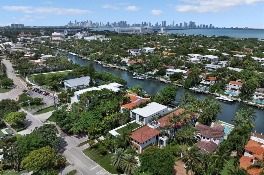 Dive into the tropical fully-renovated turnkey waterfront Modern Mediterranean villa boasts 6 beds/7 baths w/ white oak wood floors, arched doorways, floor to ceiling glass windows unveil natural light and water views. Gather by the fireplace & entertain in the living room w/ 20 ft high ceilings, a built-in bar and a kitchen with high end appliances, fridge & sink with marble countertops. Primary suite includes dual walk-in closets, outdoor balcony, views of the water, dual vanities & oversized soaking tub. Brand new floor to ceiling new glass doors blur the lines between interior & exterior spaces. 2 car garage. Auto-blinds offer privacy & light control as well. In the backyard there is a outdoor BBQ, pizza oven, pool & spa, sauna & cold plunge, covered terrace, new dock w/ shore power.