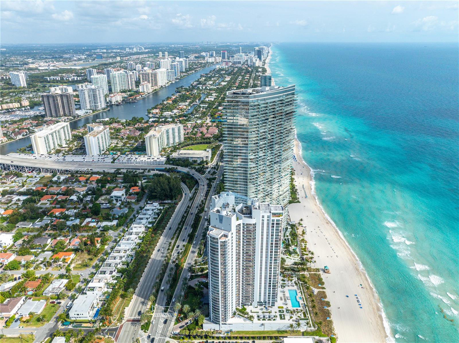 For Lease and Sale-- Stunning 4th floor oceanfront home furnished with breathtaking southeast views. This expansive unit boasts over 3,000 sq ft of elegant living space, featuring 3 spacious bedrooms, 3.5 luxurious bathrooms, ensuite, a large open floor plan, den, and two balconies. It is the only unit in the building with a 2000 sq ft balconies and offers direct access to the pool area.
Enjoy private elevator access, one assigned parking spaces, valet service, and resort-style amenities including a beachfront cafe, billiards room, full-service spa, state-of-the-art-gym, multiple pools, tennis and pickleball courts, soaring 10-foot ceilings. Concierge services
Located between the Armani casa and St. Regis residences. It's a perfect home or investment opportunity.