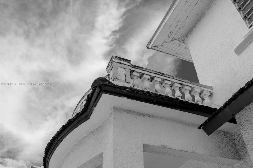 Will this be the last of the Old Spanish homes from 1924?  Will you bring back the color and glory of this era back to life or will it become a big white box?  Sought after Shenandoah neighborhood full of charm and history.  Zoned 2-9 units with two living units currently.  The main house is a 3 bedroom 2 bath with one bedroom downstairs and the detached 1 bedroom 1 bath apartment.  This property is being offered CASH ONLY as ceilings have areas of water damage.  Great property in a great area priced below market value.