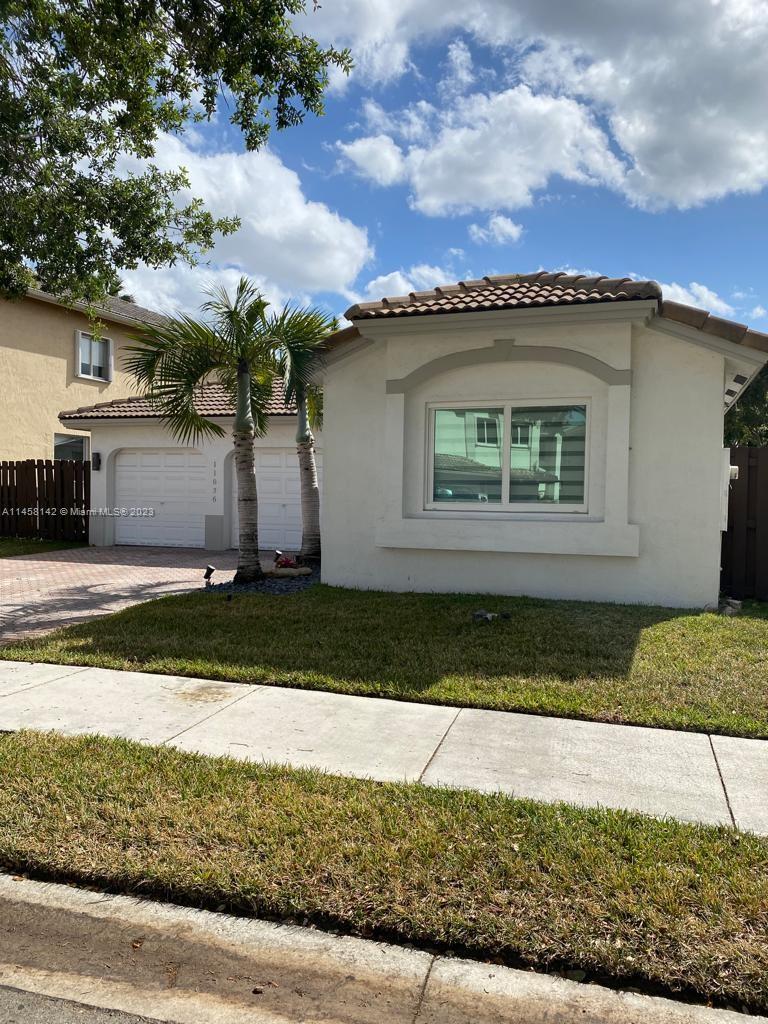 Welcome to the exclusive community of Doral Isles! This spectacular one-story, completely renovated house, with 4 bedrooms, 2 bathrooms and a large double garage, offers you a unique and family oriented lifestyle. With space for 2 additional cars on the driveway, this property provides you with comfort and luxury. Enjoy the impressive Club House with swimming pools, gym and a variety of sports courts. Walk and jog outdoors on the beautiful sidewalks that surround the community's beautiful lakes. Discover the true meaning of luxury living on the Doral Isles. PROPERTY AVAILABLE ON NOVEMBER 1ST 2023.