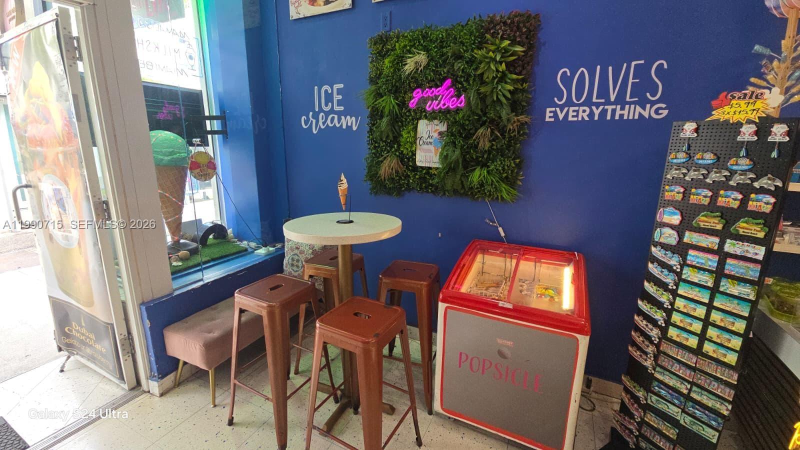 Ice Cream Shop for Sale in Miami Beach