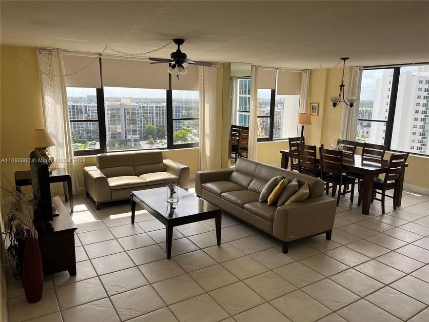 Beautiful 2 Bed, 2 Bath furnished unit with amazing panoramic view of the intracoastal, title floors throughout, apt is in great condition and ready to move in, laundry room in every floor, reading room, amazing pool and jacuzzi, BBQ areas, gym with great exercise equipment and ocean view.
Rent includes Association Fee, Cable TV, Electricity, Internet/Wi-Fi, Pool Maintenance, Water/Sewer and Valet Parking. Near shops, restaurants, racetrack, 10 minutes to Aventura Mall. 

THE BUILDING IS CURRENTLY UNDER THE 50 YEARS RECERTIFICATION.

REALTORS please read broker remarks for details.