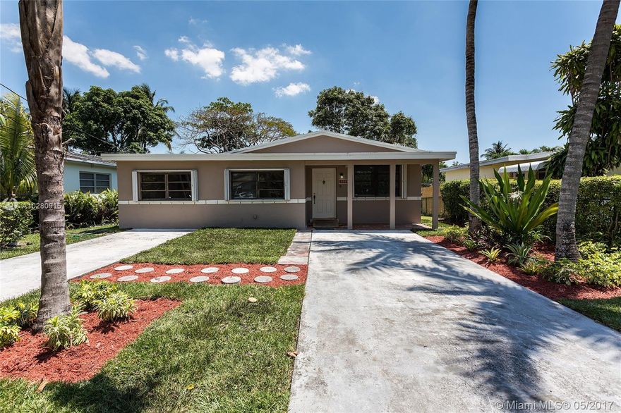 Own on the water! This 3 bedroom, 2 bath home features an updated kitchen with granite counter tops, laundry room, and family room with laminate floors. However the true beauty is when you step outside to the 52' of lakefront frontage. Enjoy relaxing weekends with a gorgeous waterfront view. This home is located in a very quiet neighborhood yet centrally located with easy access to Bird Rd, Coral Way, and the Palmetto.