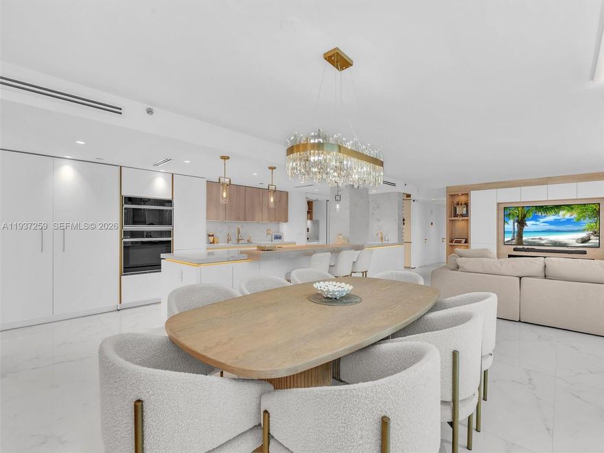 Luxury 2-Bed, 2-Bath Corner Unit with Stunning Views Experience refined living in this fully renovated corner unit with ocean and Intracoastal views. Features include porcelain and marble floors, a sleek European kitchen with premium German and Austrian hardware, high-end appliances, wine fridge, and smart electric shades.Enjoy sunrises and sunsets from the wraparound terrace. The spa-style master bath includes a large shower and soaking tub.Located in a prestigious gated community with a heated pool, sauna, fitness center, theater, on-site dining, and mega yachts. Near Turnberry Golf Course, scenic trails, Aventura Mall, fine dining, and Tidal Cove Waterpark.Schedule your private tour today! Rented till 6.30.2026