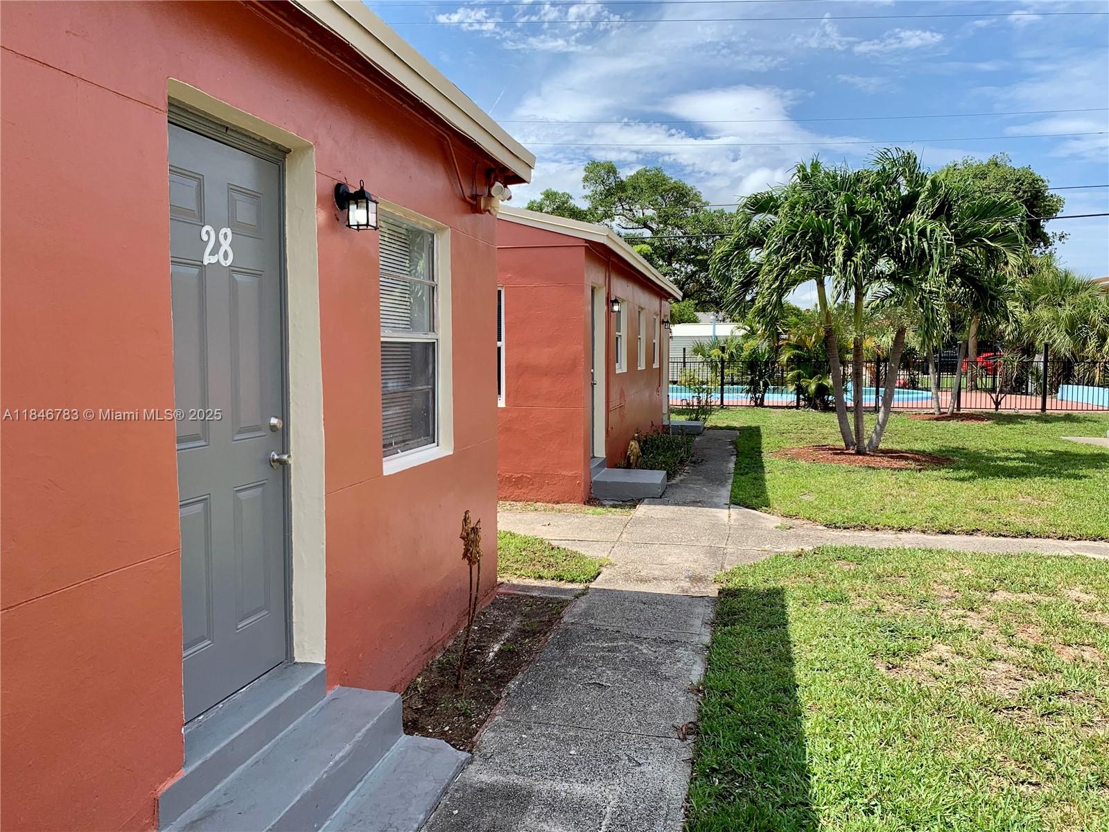 Beautifully updated 2 Bedroom / 2 Bath home in a peaceful residential community just a few short minutes from Hollywood Boulevard and the beach. This charming residence features a private entrance, newer floors, kitchen, lighting, and appliances, as well as swimming pool access and washer & dryer facilities on site. Enjoy a spacious floor plan, large bedrooms as well as plenty of closet space. 2 parking spots, common area maintenance, and garbage removal are included. Proof of income for previous 2 months along with a nationwide credit, criminal, and eviction history report required for all prospects 18 years of age or older. First Month, Last Month, & Security Deposit to move-in. Tenant income must be at least three times the rent amount to be approved. Quick move in!